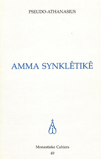 De cover van Amma Synkletike door Pseudo-Athanasius