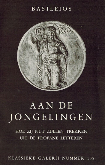 De cover van Aan de jongelingen door Hl. Basileios de Grote