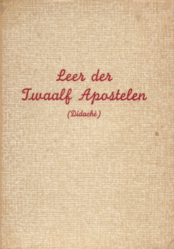 De cover van De Didache. Leer der twaalf apostelen. door Anonieme Auteur