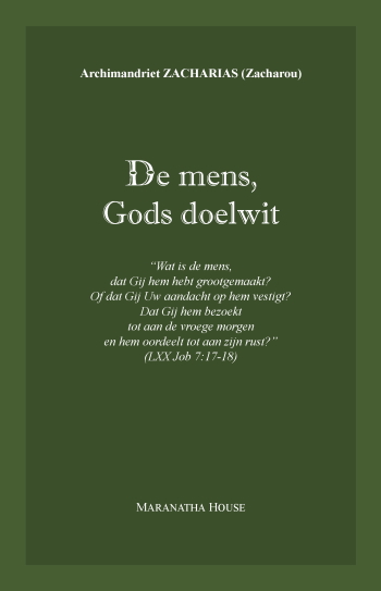 De cover van De mens, Gods doelwit. door Archimandriet Zacharias (Zacharou)
