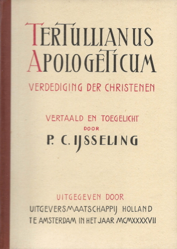 De cover van Apologeticum door Tertullianus