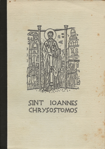 De cover van Sint Ioannes Chrysostomos. Uit het Commentaar op het Evangelie van Sint Jan. door Hl. Joannes Chrysostomus