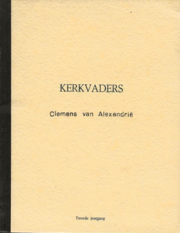 De cover van Kerkvaders kursus (7). Hl. Clemens van Alexandrie door Christofoor Wagenaar