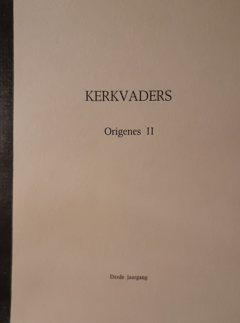 De cover van Kerkvaders kursus (8). Origenes II door Christofoor Wagenaar