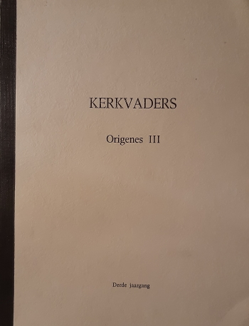 De cover van Kerkvaders kursus (8). Origenes III door Christofoor Wagenaar