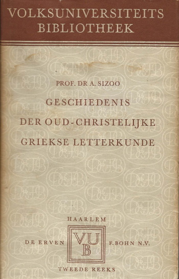 De cover van Geschiedenis der oud-christelijke Griekse letterkunde door dr. A. Sizoo